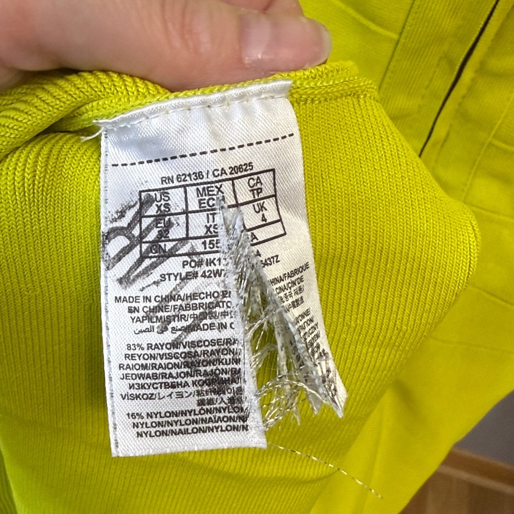 Marciano Bright Yellow Mini Dress - Picture 4 of 5